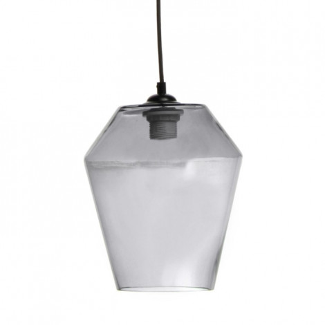 Lampe Suspension en Verre "Planta" 30cm Gris|Suspensions|Paris Prix