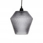 Lampe Suspension en Verre "Nomi" 27cm Gris|Suspensions|Paris Prix