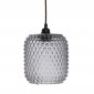 Lampe Suspension en Verre "Irène" 27cm Gris|Suspensions|Paris Prix