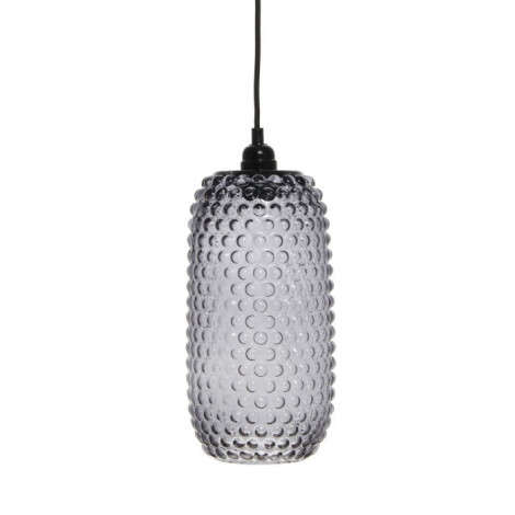 Lampe Suspension en Verre "Irina" 34cm Gris|Suspensions|Paris Prix