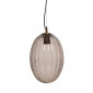 Lampe Suspension en Verre "Virgina" 36cm Gris|Suspensions|Paris Prix