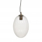 Lampe Suspension en Verre "Virgina" 36cm Transparent|Suspensions|Paris Prix