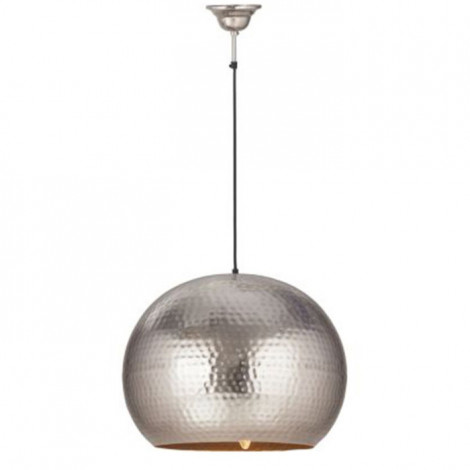 Lampe Suspension Design "Factory Style" 47cm Argent|Suspensions|Paris Prix