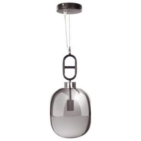Lampe Suspension Design "Calai" 25cm Gris & Noir|Suspensions|Paris Prix