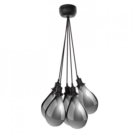Lampe Suspension Déco 5 Têtes "Sancho" 45cm Gris|Suspensions|Paris Prix