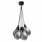 Lampe Suspension Déco 5 Têtes "Sancho" 45cm Gris|Suspensions|Paris Prix