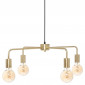 Lampe Suspension 4 Têtes Design "Teve" 69cm Or|Suspensions|Paris Prix