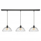 Lampe Suspension 3 Têtes "Galt" 24cm Noir|Suspensions|Paris Prix