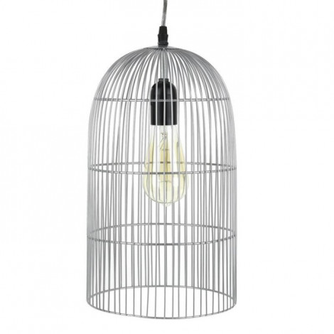 Lampe Suspension "Haute Cage" 38cm Argent|Suspensions|Paris Prix