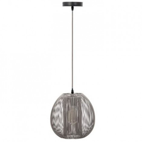 Lampe Suspension Déco "Boule Filaire" 26cm Gris|Suspensions|Paris Prix