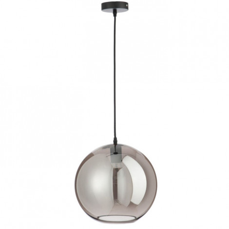 Lampe Suspension en Verre "Miroir" 30cm Argent|Suspensions|Paris Prix