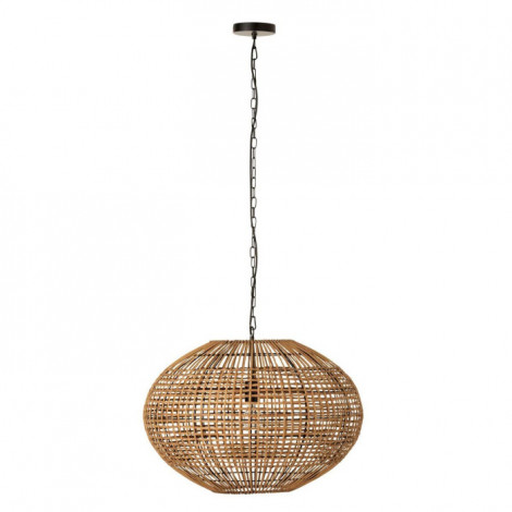 Lampe Suspension "Rotin & Métal" 61cm Naturel|Suspensions|Paris Prix