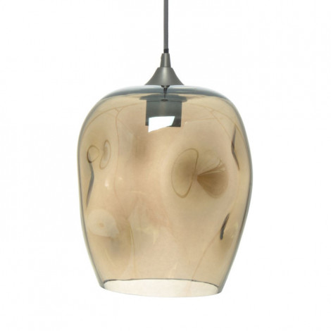 Lampe Suspension Vintage "Vicky" 34cm Transparent & Gris|Suspensions|Paris Prix