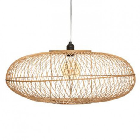 Lampe Suspension en Bambou "Loren" 60cm Beige|Suspensions|Paris Prix