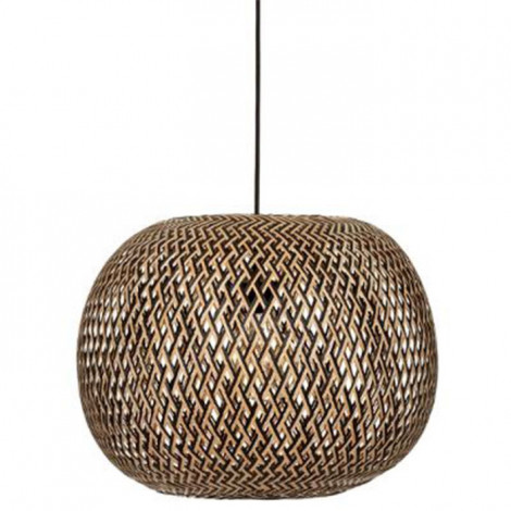 Lampe Suspension en Bambou "Sinai" 45cm Beige|Suspensions|Paris Prix