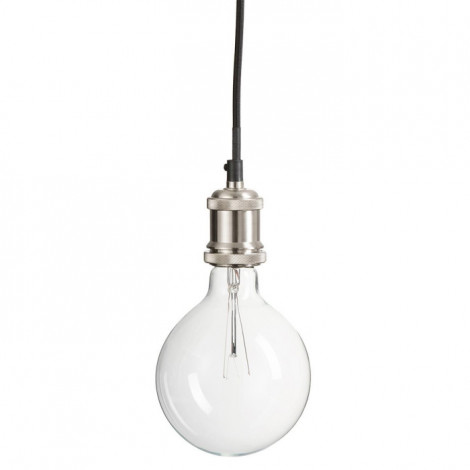 Lampe Suspension Design "Soquet" 10cm Nickel|Suspensions|Paris Prix