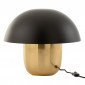 Lampe à Poser "Champignon Métal" 50cm Noir & Or|Lampes à poser|Paris Prix