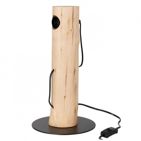 Lampe à Poser en Bois "Silas" 38cm Naturel|Lampes à poser|Paris Prix