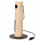 Lampe à Poser en Bois "Silas" 38cm Naturel|Lampes à poser|Paris Prix