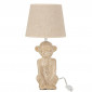 Lampe à Poser Design "Singe Ciment" 46cm Beige|Lampes à poser|Paris Prix