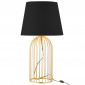 Lampe à Poser Design "Joni" 61cm Noir & Or|Lampes à poser|Paris Prix