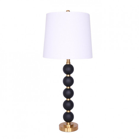 Lampe à Poser Design "Davina" 81cm Noir & Blanc|Lampes à poser|Paris Prix