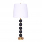 Lampe à Poser Design "Davina" 81cm Noir & Blanc|Lampes à poser|Paris Prix