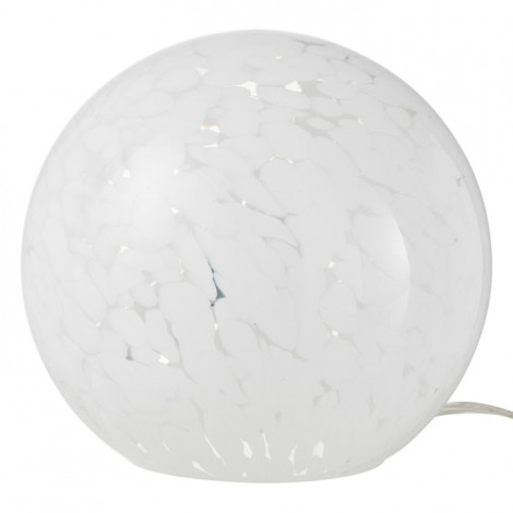 Lampe à Poser Ronde "Dany" 19cm Blanc|Lampes à poser|Paris Prix