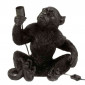 Lampe à Poser Déco "Singe Assis" 37cm Noir|Lampes à poser|Paris Prix