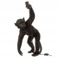 Lampe à Poser Déco "Singe Penché" 63cm Noir|Lampes à poser|Paris Prix