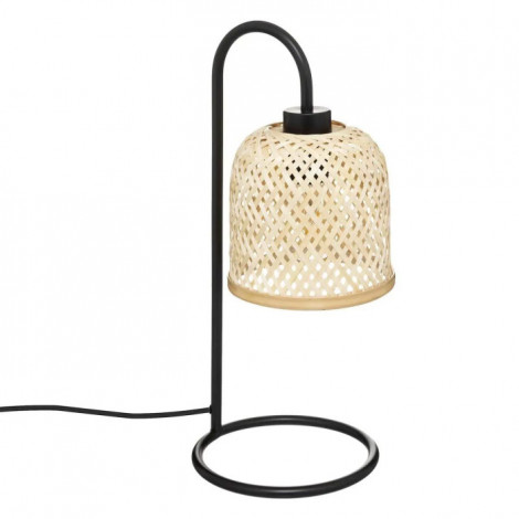 Lampe à Poser Design "Alicante" 43cm Beige & Noir|Lampes à poser|Paris Prix
