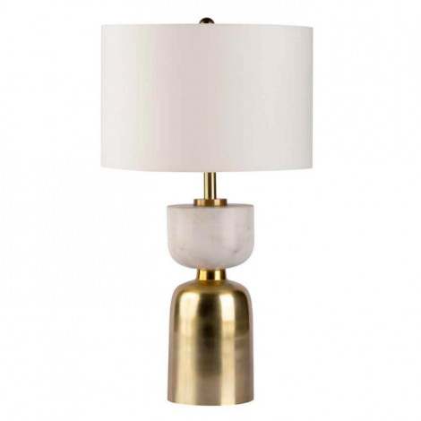 Lampe à Poser Design "Ceres" 54cm Blanc & Or|Lampes à poser|Paris Prix