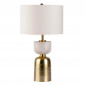 Lampe à Poser Design "Ceres" 54cm Blanc & Or|Lampes à poser|Paris Prix