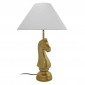Lampe à Poser Vintage "Shah" 62cm Blanc & Or|Lampes à poser|Paris Prix