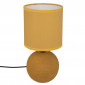 Lampe à Poser Céramique "Boule" 25cm Ocre|Lampes à poser|Paris Prix