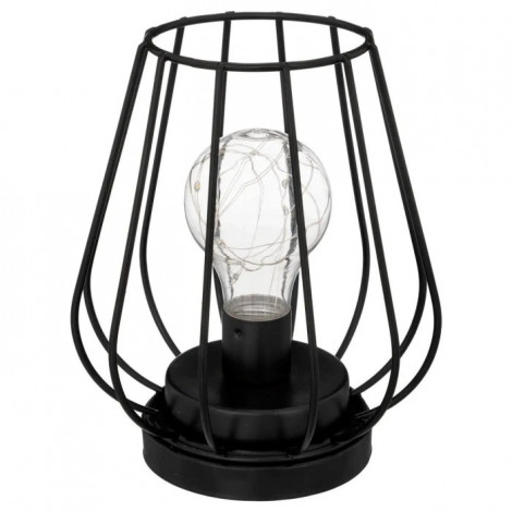 Lampe à Poser en Métal MicroLed "Luz" 17cm Noir|Lampes à poser|Paris Prix