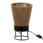 Lampe à Poser en Jute "Nina" 28cm Naturel|Lampes à poser|Paris Prix