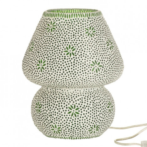 Lampe à Poser en Verre "Bram" 30cm Vert|Lampes à poser|Paris Prix