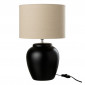 Lampe à Poser en Céramique "Méli" 47cm Noir|Lampes à poser|Paris Prix