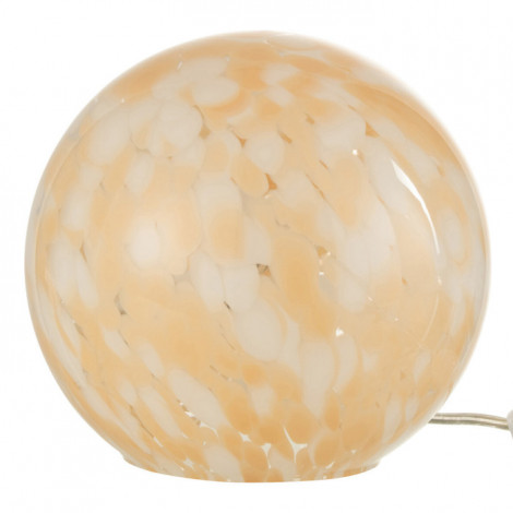 Lampe à Poser en Verre "Mélissa" 18cm Beige|Lampes à poser|Paris Prix