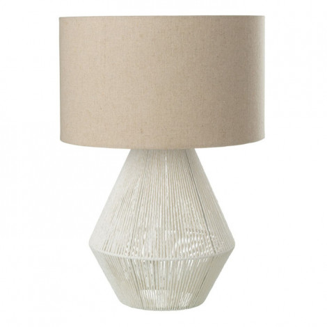 Lampe à Poser en Jute "Ficelles" 51cm Blanc|Lampes à poser|Paris Prix