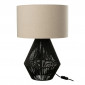 Lampe à Poser en Jute "Ficelles" 50cm Noir|Lampes à poser|Paris Prix