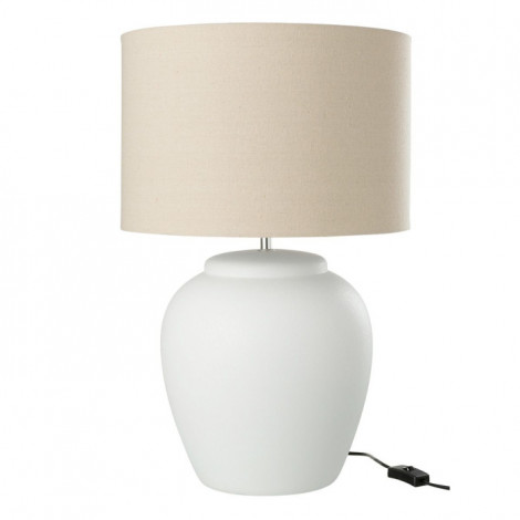 Lampe à Poser en Céramique "Méli" 60cm Blanc|Lampes à poser|Paris Prix