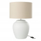 Lampe à Poser en Céramique "Méli" 60cm Blanc|Lampes à poser|Paris Prix