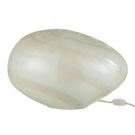 Lampe à Poser Ovale "Pearl" 40cm Blanc|Lampes à poser|Paris Prix