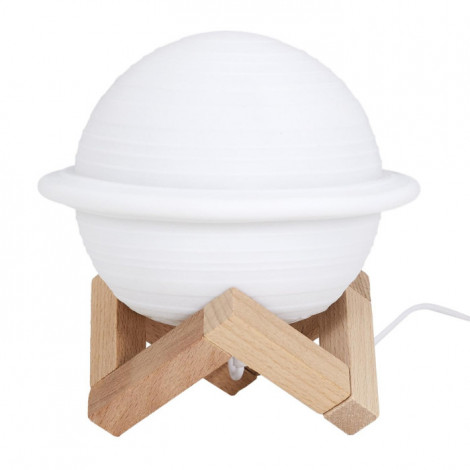 Lampe à Poser Tactile "Saturne" 14cm Blanc|Lampes à poser|Paris Prix