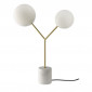 Lampe à Poser en Marbre "Lelia" 63cm Blanc & Doré|Lampes à poser|Paris Prix