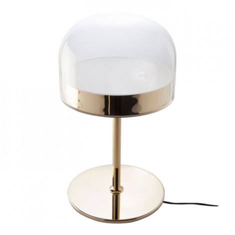 Lampe à Poser en Verre "Erna" 42cm Doré|Lampes à poser|Paris Prix