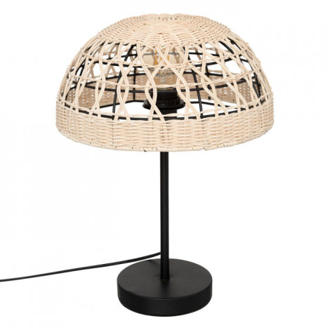 Lampe à Poser en Rotin "Rory" 41cm Beige|Lampes à poser|Paris Prix