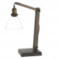 Lampe à Poser Métal & Bois 59cm Gris|Lampes à poser|Paris Prix